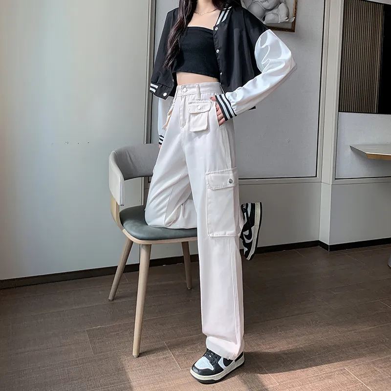 Wide-Leg High-Rise Multi-Pocket Jeans — Product details 5