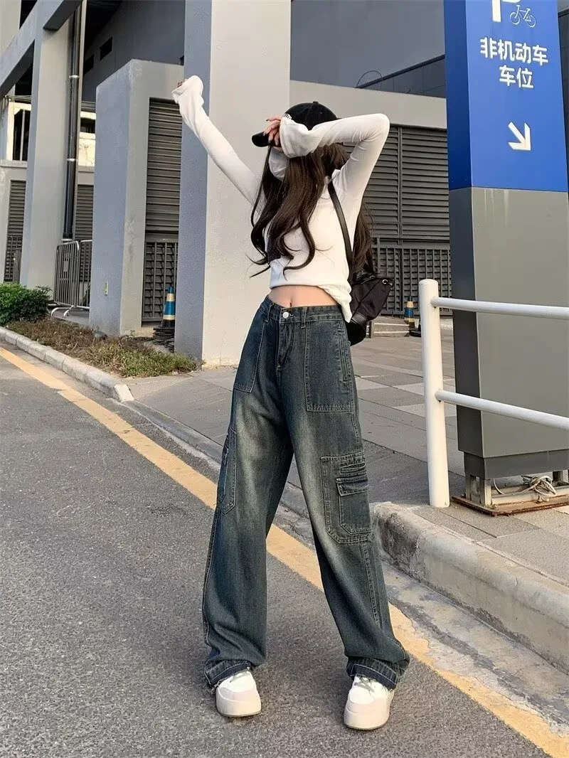 Wide-Leg High-Rise Vintage Wash Jeans — Product details 2
