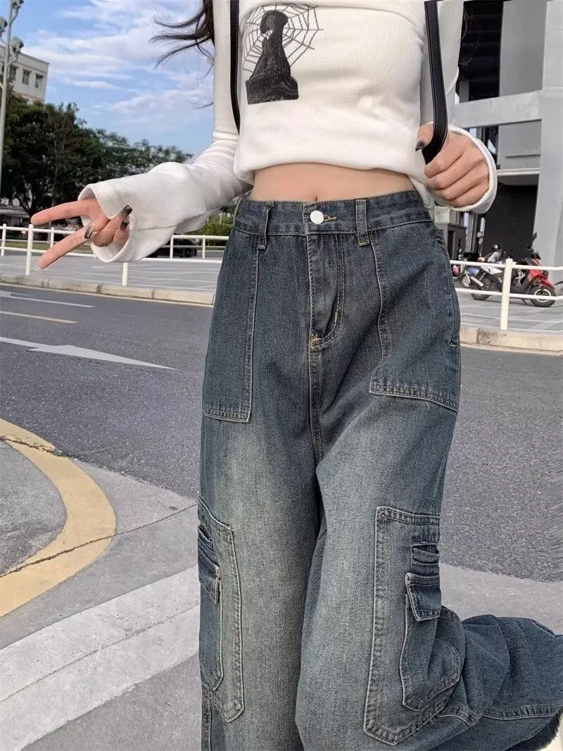 Wide-Leg High-Rise Vintage Wash Jeans — Product details 10