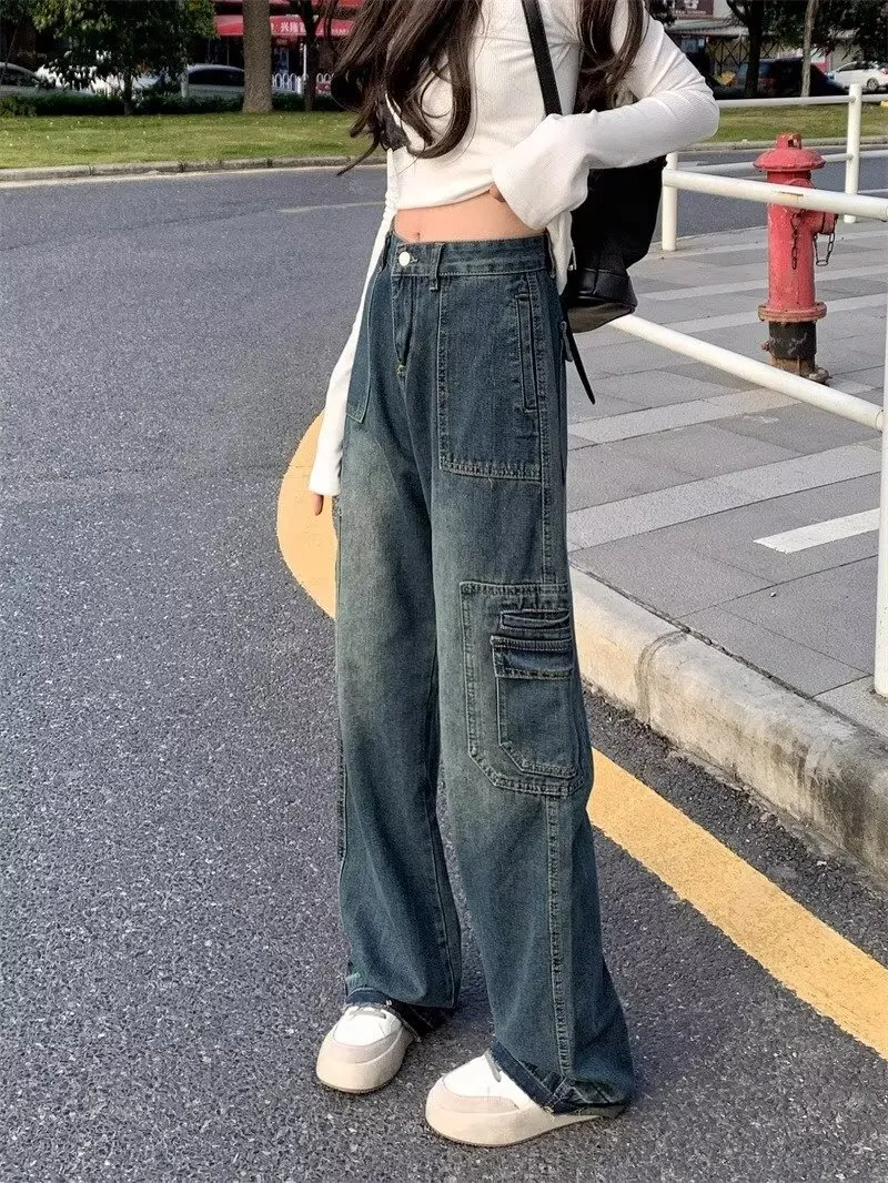 Wide-Leg High-Rise Vintage Wash Jeans — Product details 11