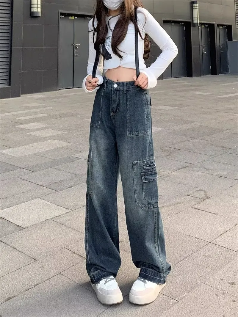 Wide-Leg High-Rise Vintage Wash Jeans — Product details 13