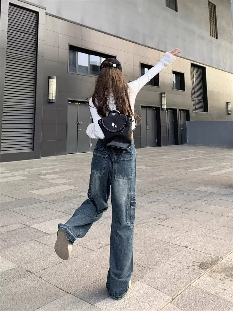 Wide-Leg High-Rise Vintage Wash Jeans — Product details 14