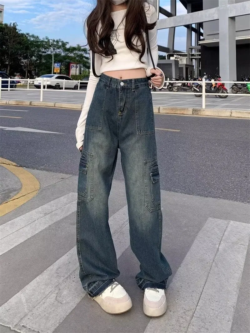 Wide-Leg High-Rise Vintage Wash Jeans — Product details 15