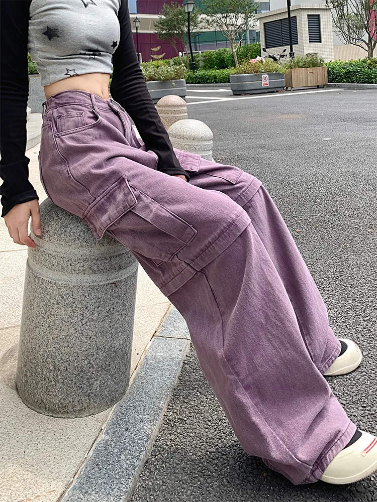 Pantalón Cargo multibolsillo para mujer — Detalles del producto 7