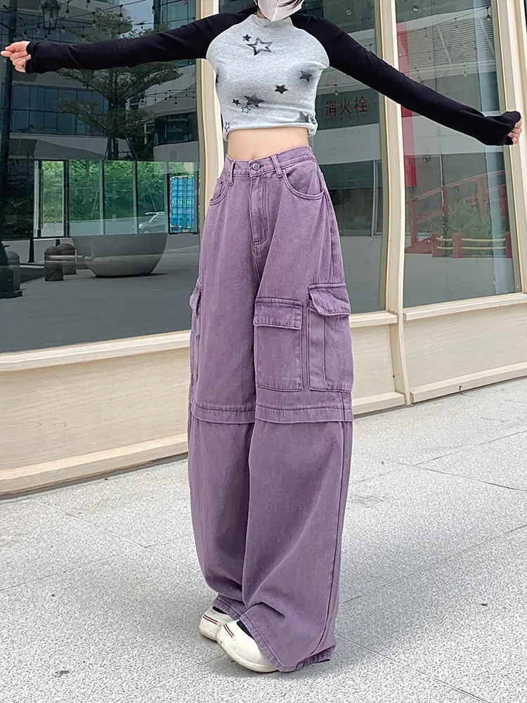 Pantalón Cargo multibolsillo para mujer — Detalles del producto 9