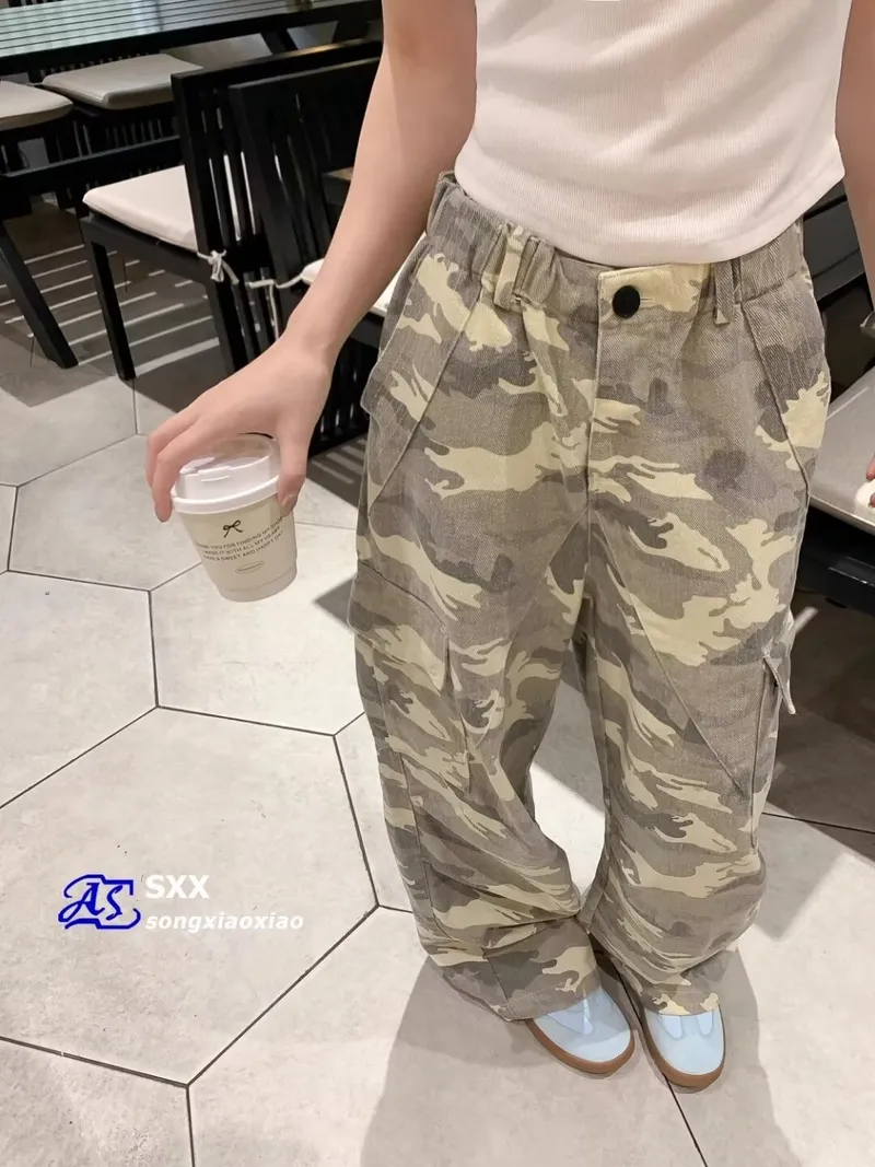 Unisex Straight Camo Multi-Pocket Cargo Pants — Product details 5