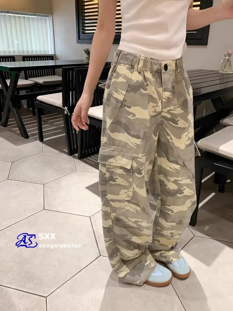 Unisex Straight Camo Multi-Pocket Cargo Pants — Product details 8