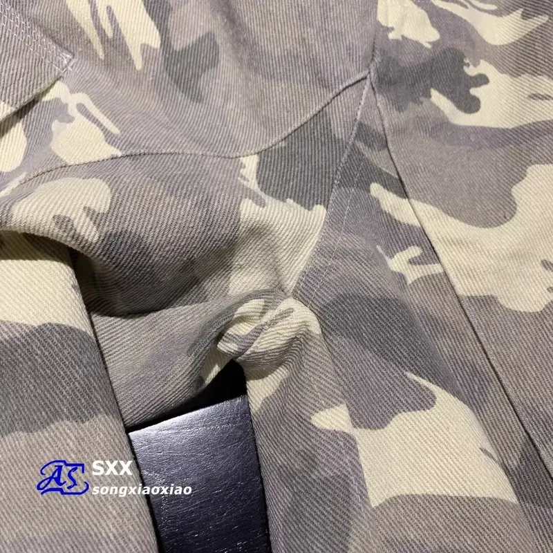 Unisex Straight Camo Multi-Pocket Cargo Pants — Product details 17