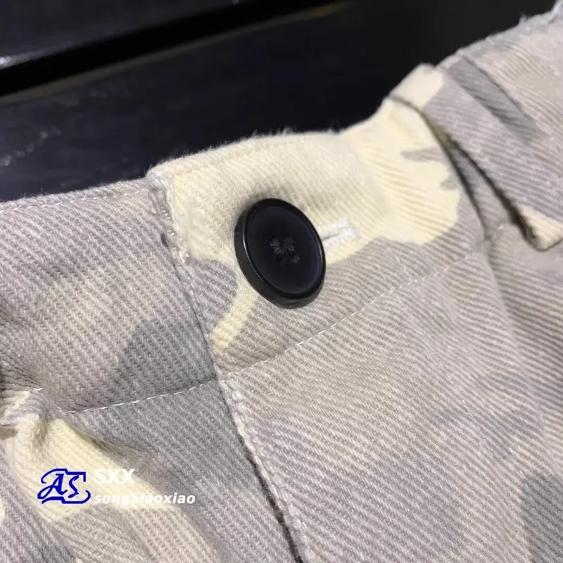 Unisex Straight Camo Multi-Pocket Cargo Pants — Product details 20