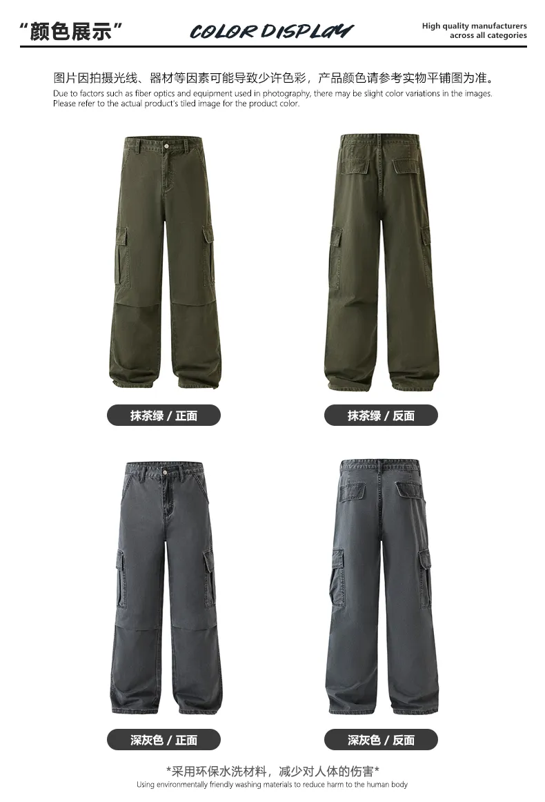 Straight Vintage Wash Cargo Pants — Product details 6