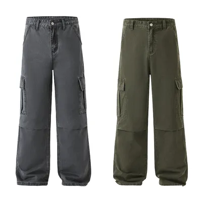 Straight Vintage Wash Cargo Pants — LX-CG-011