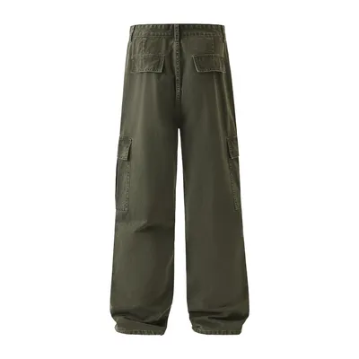Straight Vintage Wash Cargo Pants — view 3