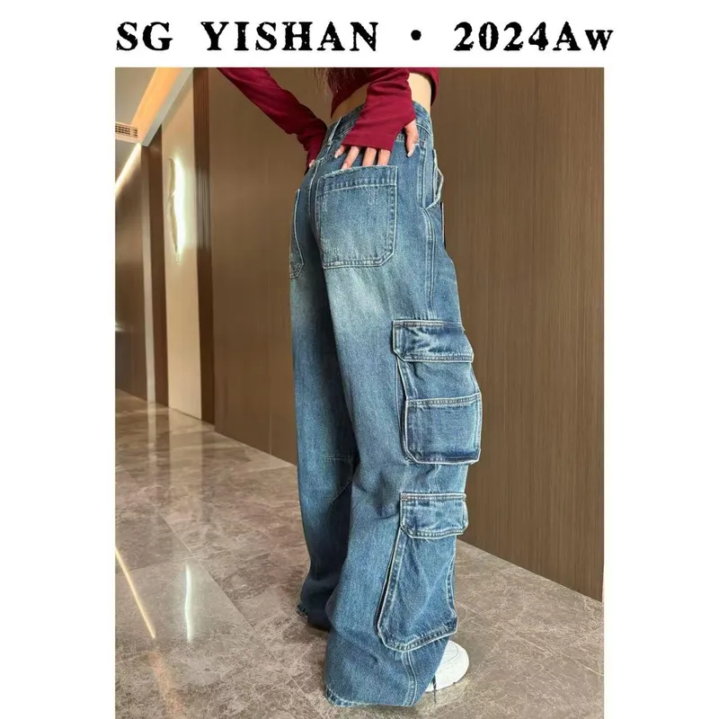 Wide-Leg Multi-Pocket Cargo Pants — Product details 4
