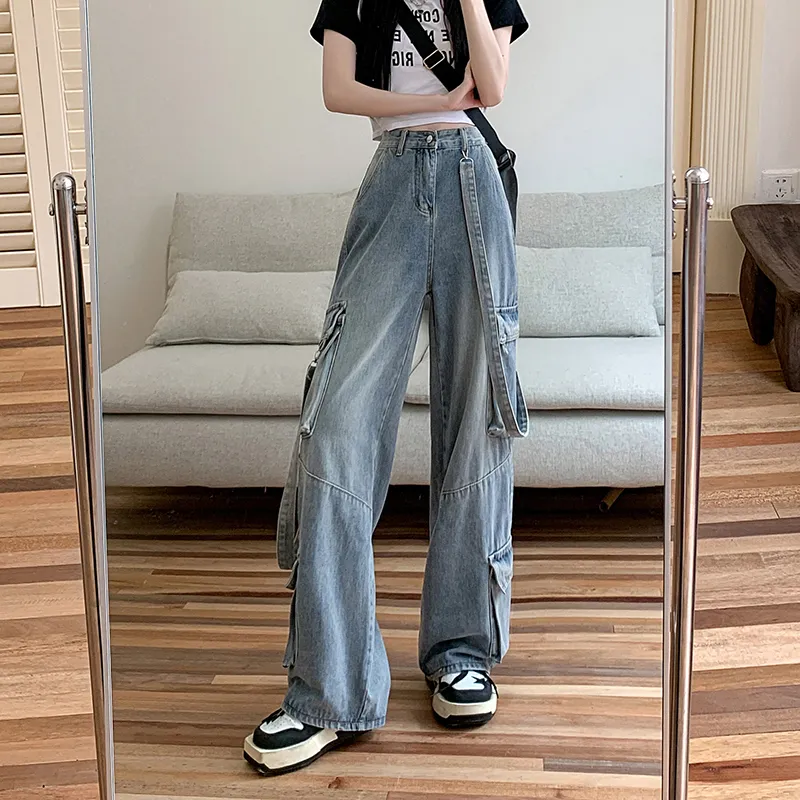 Wide-Leg Multi-Pocket Jeans — Product details 10