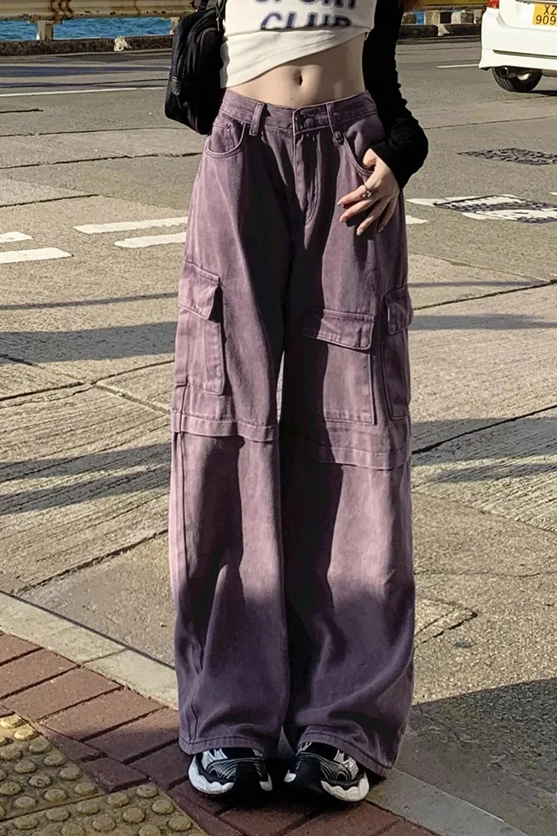 Wide-Leg Multi-Pocket Cargo Pants — Product details 1