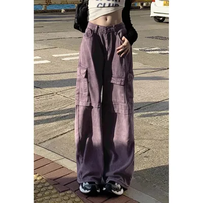 Wide-Leg Multi-Pocket Cargo Pants — view 4