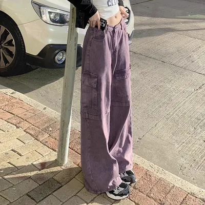 Wide-Leg Multi-Pocket Cargo Pants — view 5
