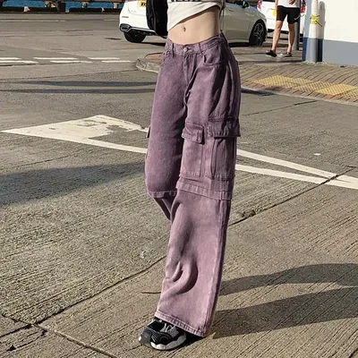 Wide-Leg Multi-Pocket Cargo Pants — view 6