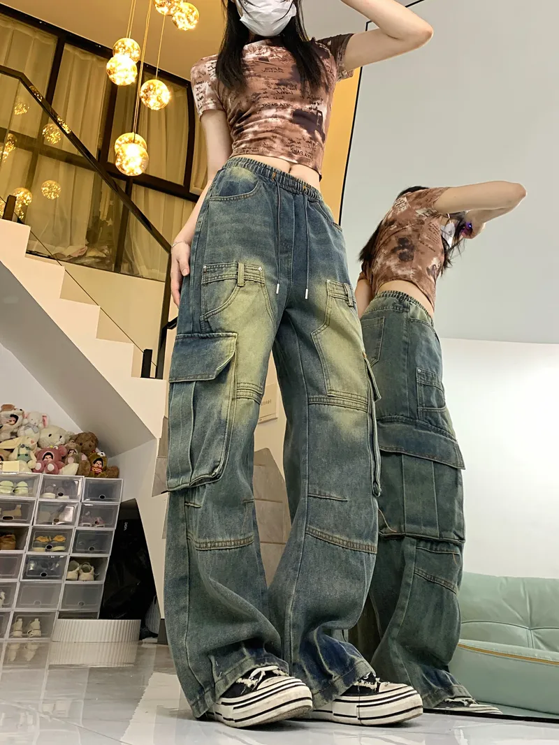 Jeans multibolsillo para mujer — Detalles del producto 4
