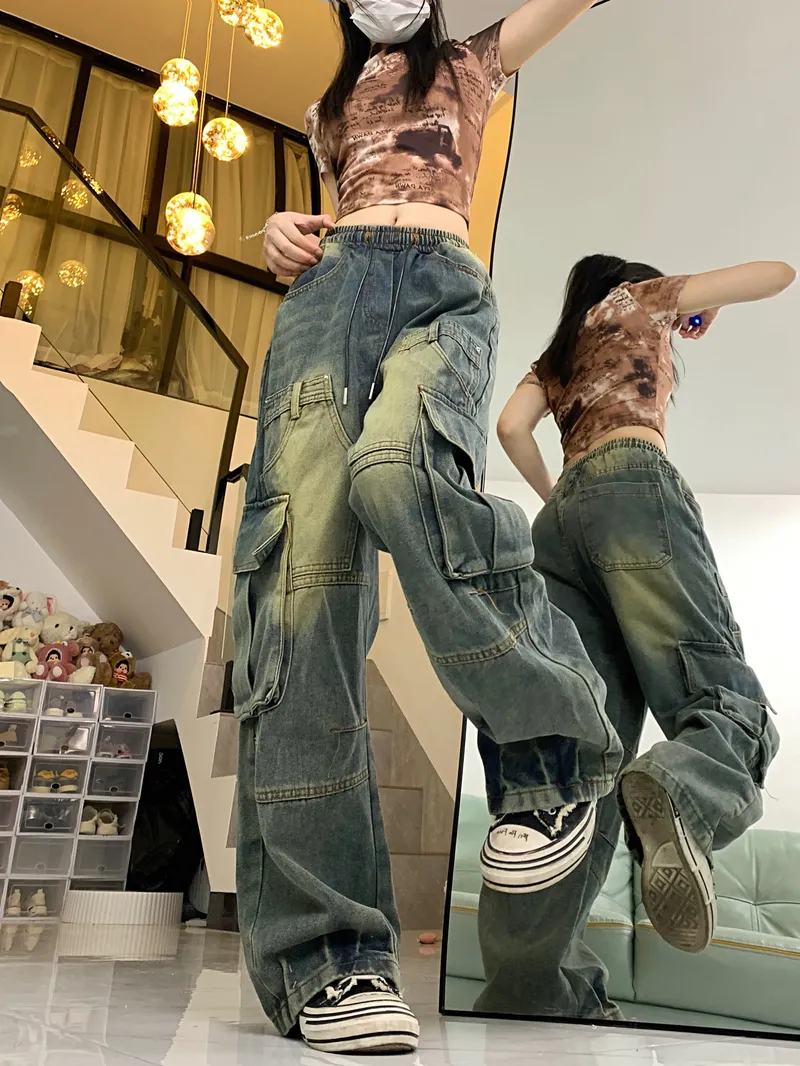 Jeans multibolsillo para mujer — Detalles del producto 7