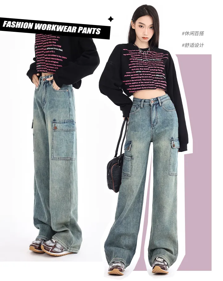 Jeans multibolsillo para mujer — Detalles del producto 2