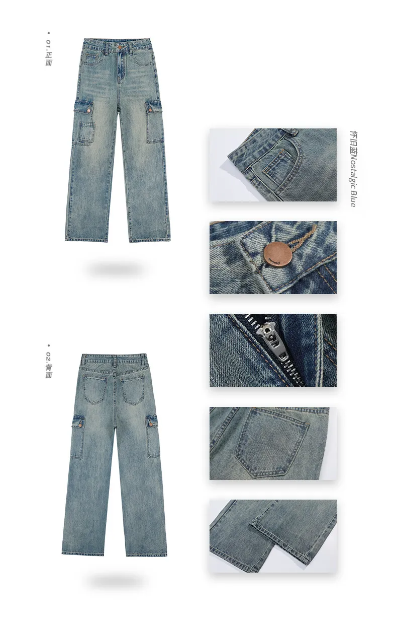 Jeans multibolsillo para mujer — Detalles del producto 4