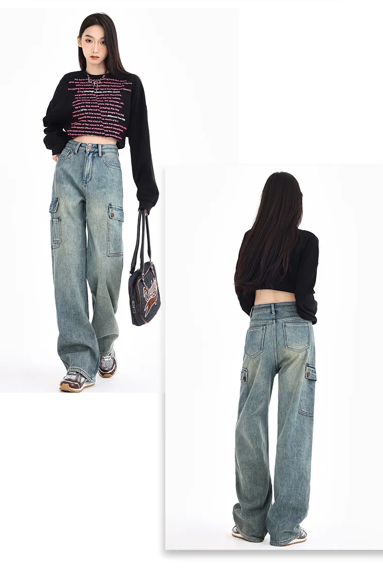Jeans multibolsillo para mujer — Detalles del producto 9