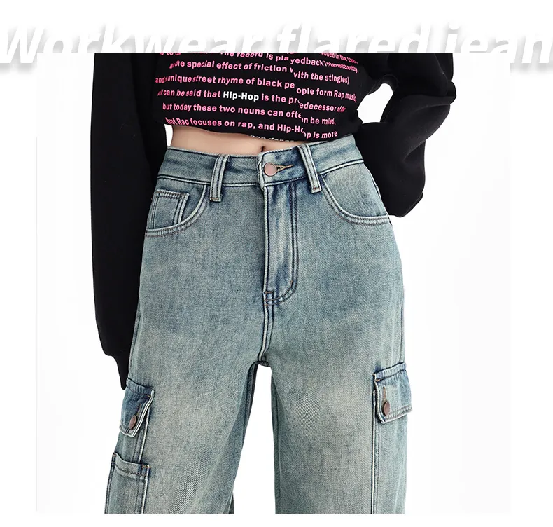 Jeans multibolsillo para mujer — Detalles del producto 10