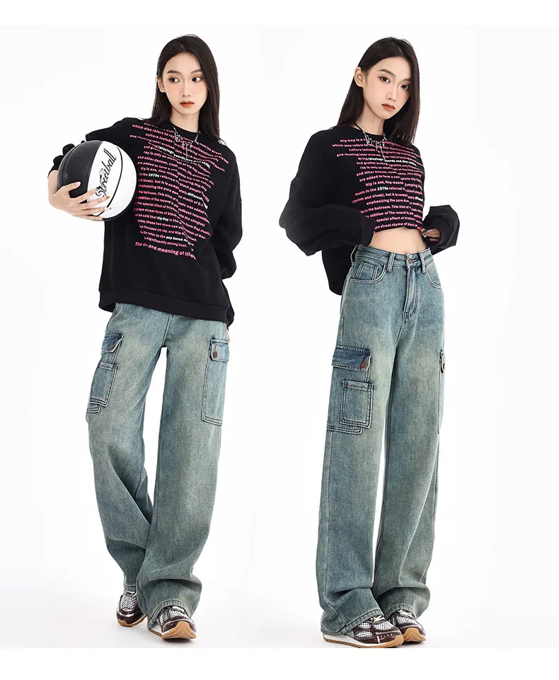 Jeans multibolsillo para mujer — Detalles del producto 14