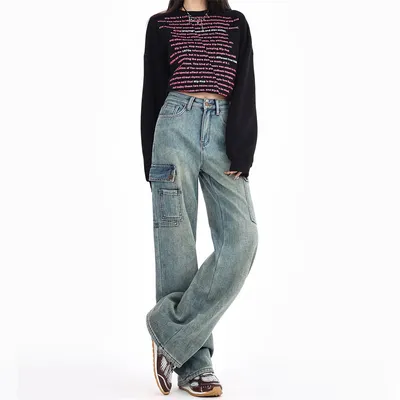 Jeans multibolsillo para mujer — view 3