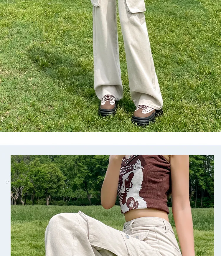 Wide-Leg Multi-Pocket Cargo Pants — Product details 14