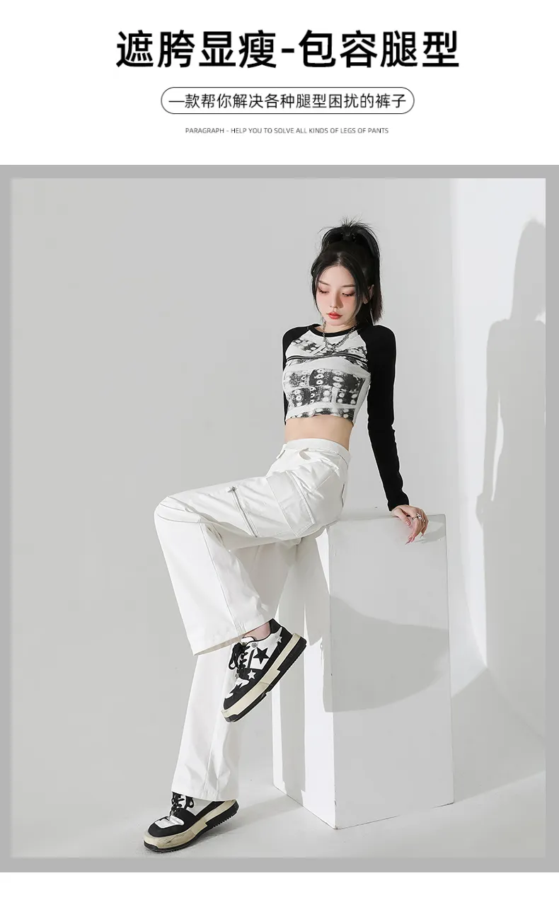 Pantalón Cargo multibolsillo para mujer — Detalles del producto 9