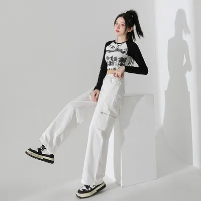 Pantalón Cargo multibolsillo para mujer — view 3