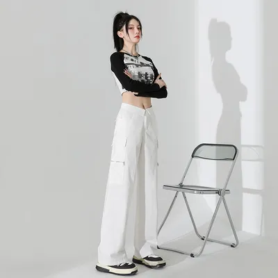 Pantalón Cargo multibolsillo para mujer — view 4