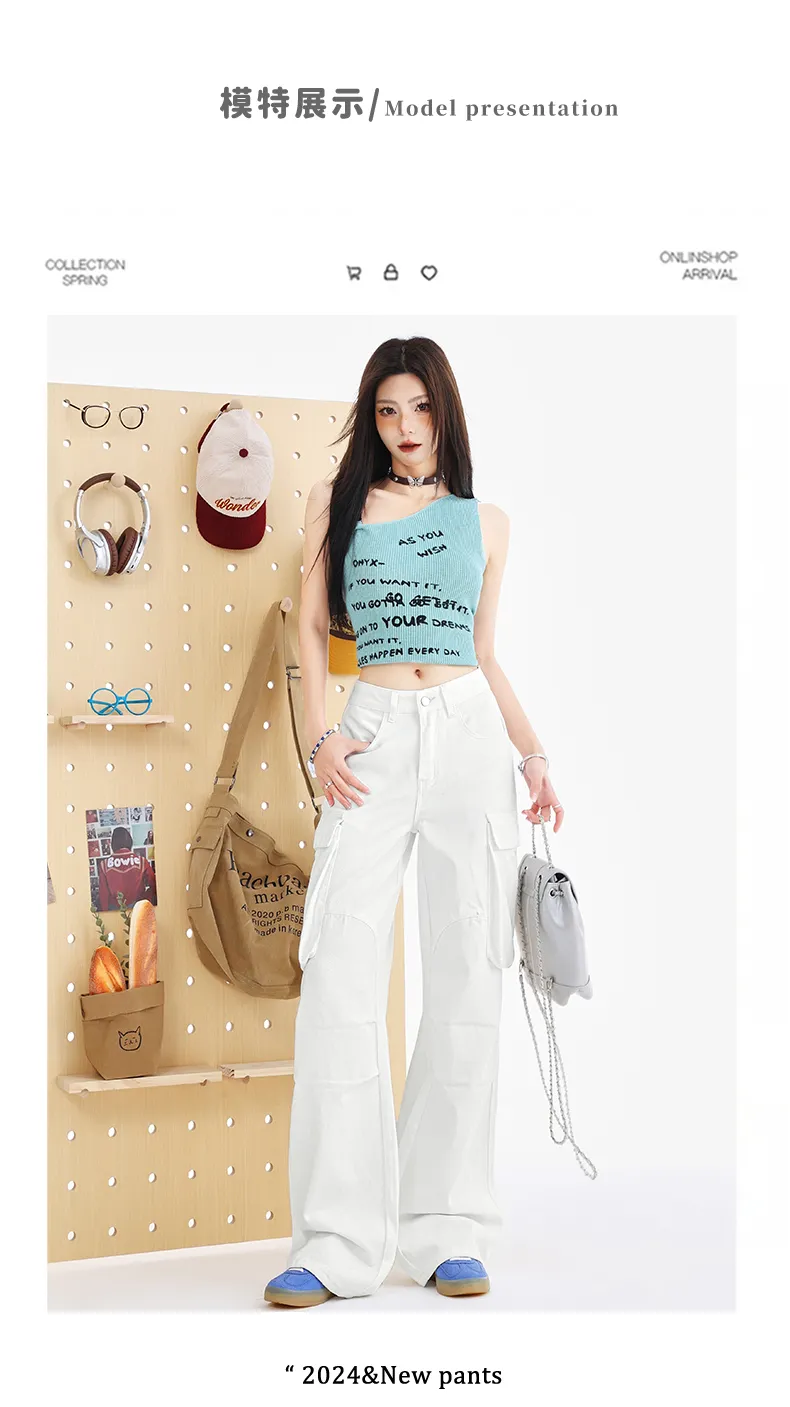 Wide-Leg Multi-Pocket Cargo Pants — Product details 3