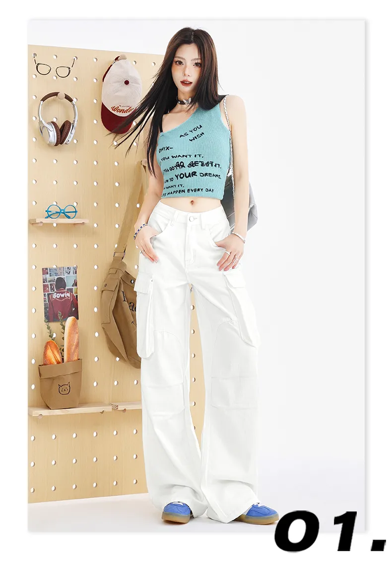 Wide-Leg Multi-Pocket Cargo Pants — Product details 4