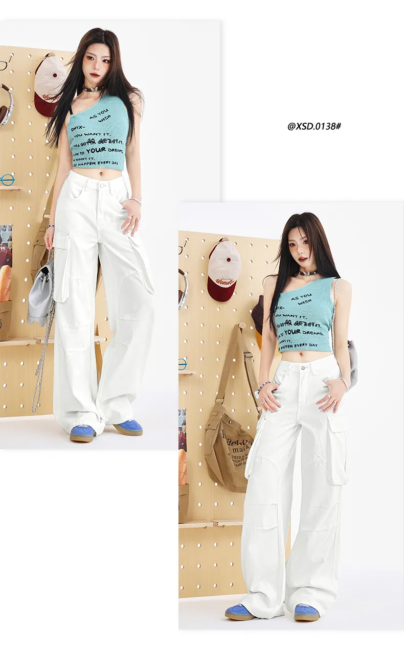 Wide-Leg Multi-Pocket Cargo Pants — Product details 5