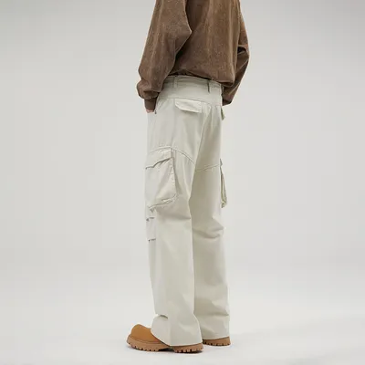 Calça Cargo com pregas com múltiplos bolsos Unissex — view 3