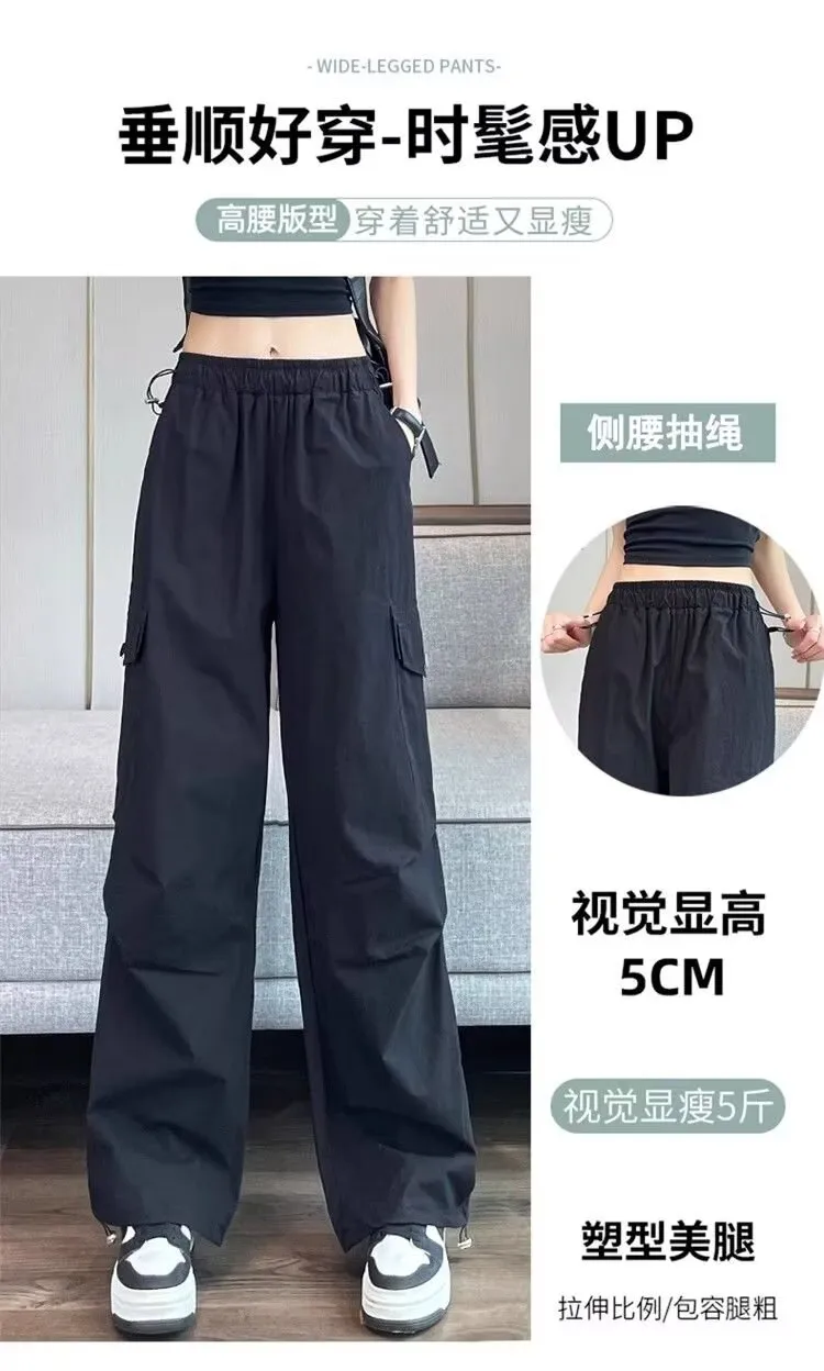 Calça Jeans de cintura alta com múltiplos bolsos Feminina — Detalhes do produto 3