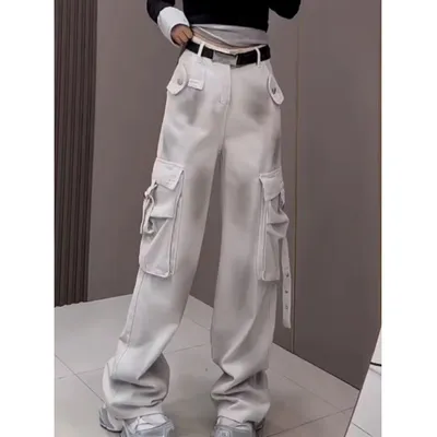 Wide-Leg Tie-Dye Multi-Pocket Jeans — LX-JN-030
