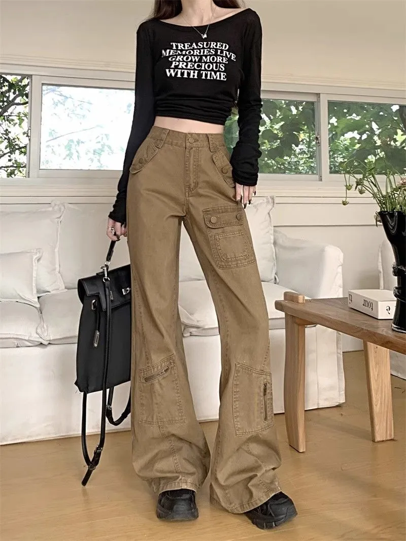 Wide-Leg Multi-Pocket Cargo Pants — Product details 8