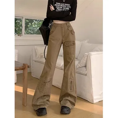 Wide-Leg Multi-Pocket Cargo Pants — view 5