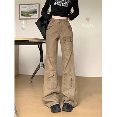 Wide-Leg Multi-Pocket Cargo Pants — view 6