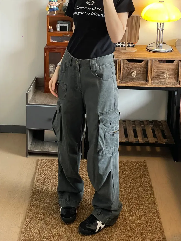 Pantalón Cargo multibolsillo para mujer — Detalles del producto 3
