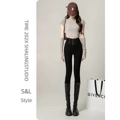Calça Jeans cigarro de cintura super alta Feminina — view 3