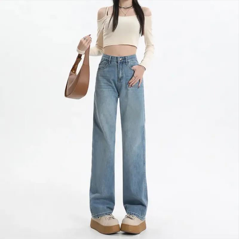 Wide-Leg High-Rise Jeans — Product details 1