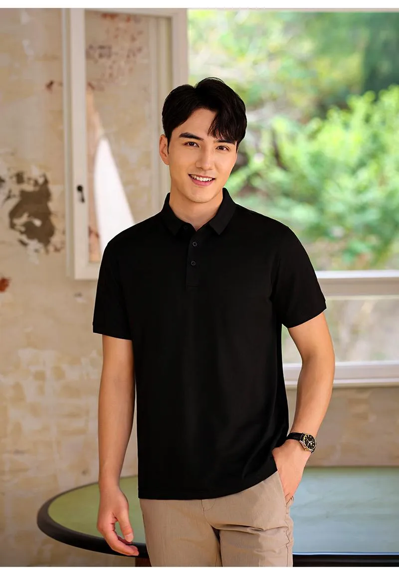Camisa Polo de tela fresca unisex — Detalles del producto 7