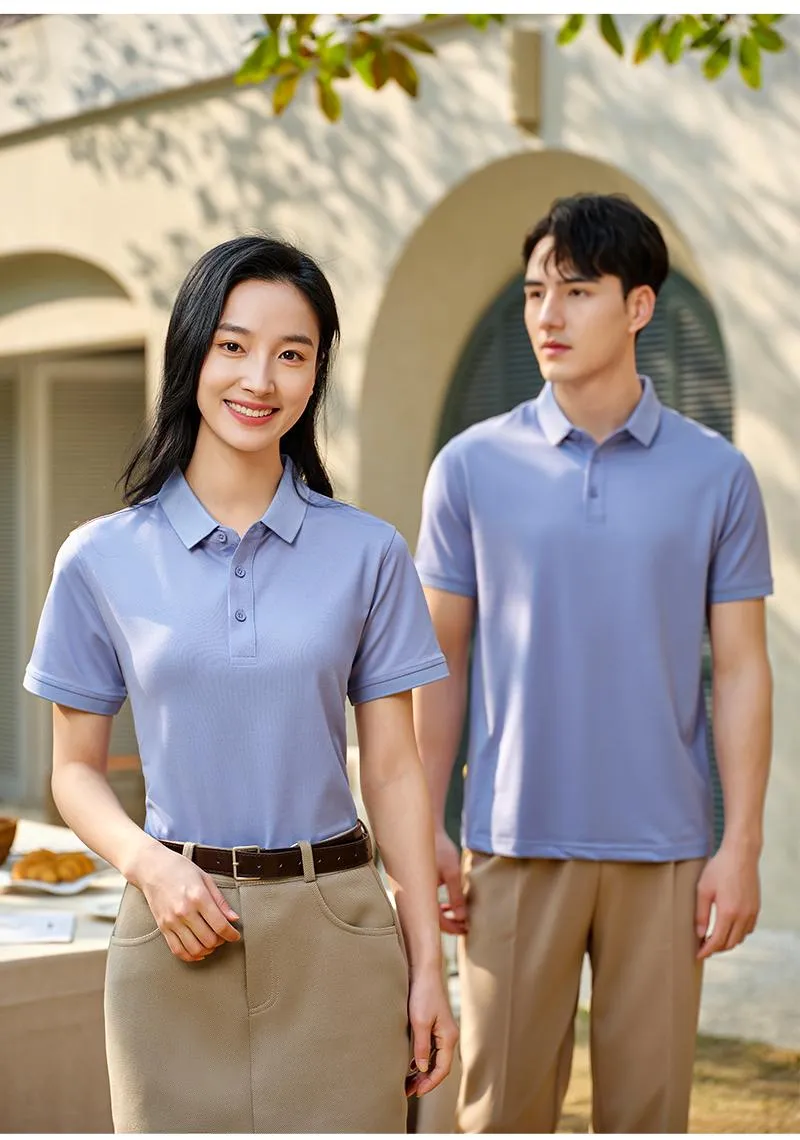 Camisa Polo de tela fresca unisex — Detalles del producto 8