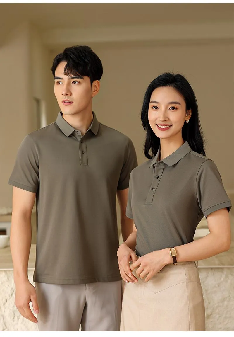 Camisa Polo de tela fresca unisex — Detalles del producto 10