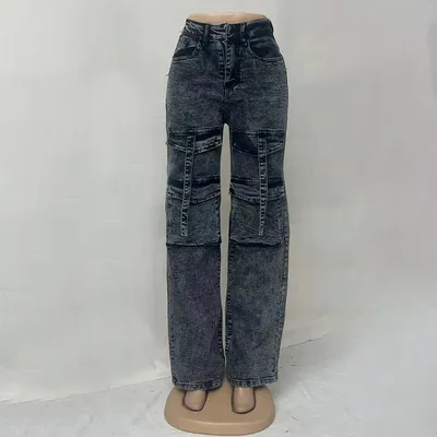 Jeans de pierna ancha, de tiro alto para mujer — view 3